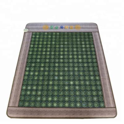 China Full Body Jade Infrared Mat /Elaborate Body Percussion Electric Heating Massage Jade Mattress for sale