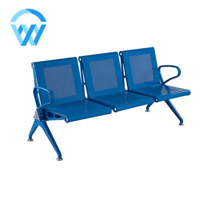 China Sit Hospital Furniture Stainless Steel Comfortably Hot Sale Used Patient Medical Waiting Benches Chairs With Arm Seating for sale