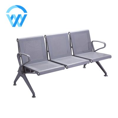 China Sit Comfortably Hot Sale Tandem SS Medical Hospital Metal Patient Waiting Chair for sale