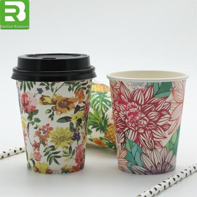 China Wholesale Disposable Double Wall Paper Cup Disposable Red Coffee Cup for sale