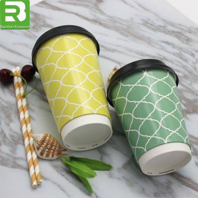 China Disposable.Eco-Friendly.waterproof Hot Disposable Coffee Paper Bubble Tea Cups Custom for sale