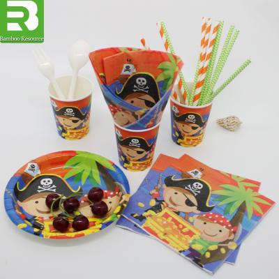 China Disposable Party Set Favors Banner/Balloon/Garland/Horn Food Safety Kids Birthday Party Supplies for sale