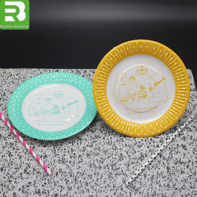 China Disposable cheap biodegradable corrugated paper plate for sale