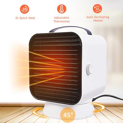 China New Personal Desktop Portable Desktop Mini Electric Ptc Fan Heater Household Room Energy Saver for sale