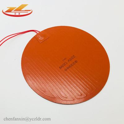 China Round Industrial Heater Silicone Rubber Pad Heaters 220v for sale