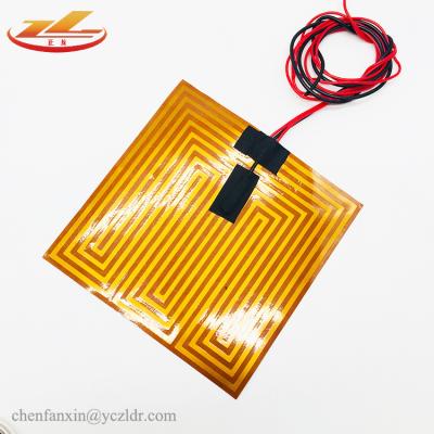 China Industrial Heating Parts 24v 200w Polyimide Heater Thin Film Heating Element for sale