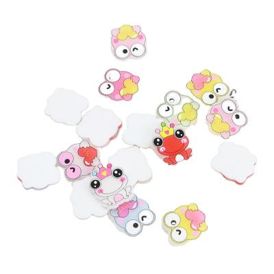 China Cute Animal Resin Accessories Europe Cartoon Frog Hair Rope Brooch Accessories Mobile Phone Shell Patch Handmade Diy Material for sale