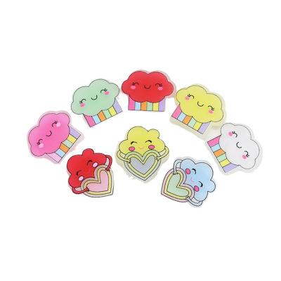 China Other Hot-selling cute smile mobile phone accessories resin cloud face cartoon cream epoxy patch hair accessories diy material for sale