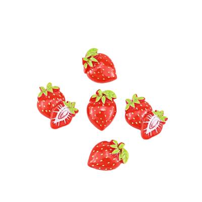 China Wholesale fashion fruit resin accessories strawberry mud fill material children's hair accessories diy accessories for sale