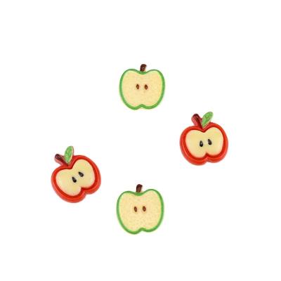 China Fashion Korean version of small apple fresh fruit apple resin patch diy resin patch hairpin hair accessories jewelry diy accessories Central Institute of Statistics style hair accessories for sale