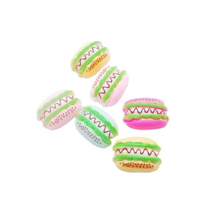 China Japanese and Korean popular patch shell mobile phone accessories resin cake macaron half-face game food simulation fashion material for sale