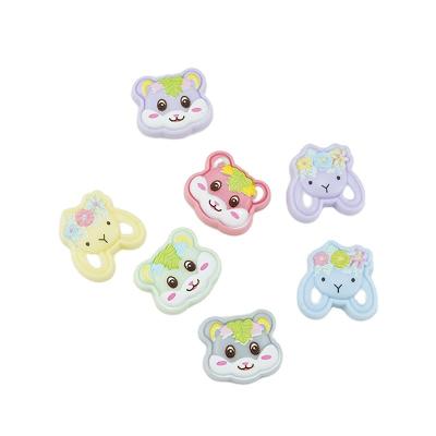 China European and American Style Cartoon Bear Resin Accessories Phone Shell Patch DIY Children's Hairpin Hairpin Jewelry Materials for sale