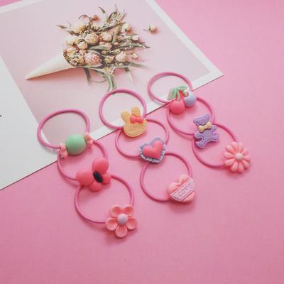 China Fashion Wholesale Manufacturers Colorful Korean Hair Bands Children Hair Elastics Hair Ropes for sale