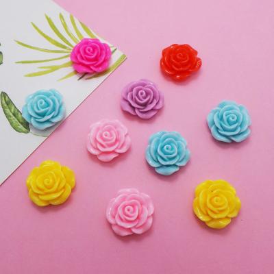 China All hot sale 18mm rose resin accessories diy jewelry accessories flower diy phone case clothing material for sale