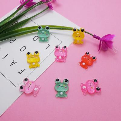 China All Key Selling Resin Mobile Phone Frog Cartoon Patch Shell Rope Accessories Jewelry Kids Accessories Hot Diy Material Ring Hair Rope for sale