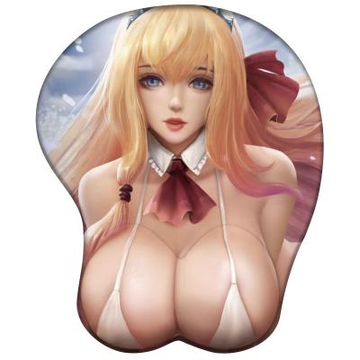 China With Wrist Rest Cute Sexy Nude Girls Anime 3D Mouse Pad 8Cm Ergonomic Mouse Pad With Mouse Pad Wrist Support for sale