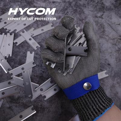 China Cut Resistant Glove HYCOM S136 Butcher Gloves Safety Glove Stainless Steel Cut Resistant Gloves for sale