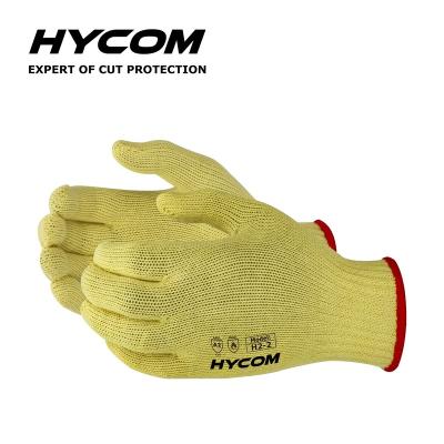 China Aramid Cut Hycom H2-2 Aramid Heavy Duty Construction Glove Safety Heat Resistant Flame Retardant Gloves for sale