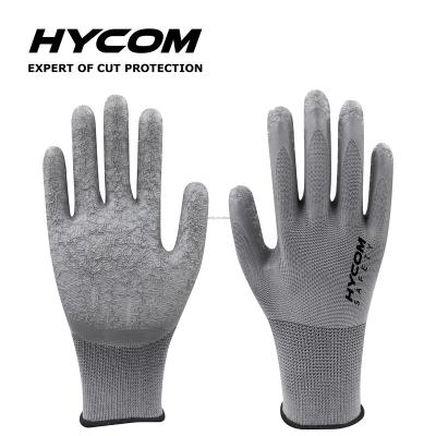 China Cut Resistant Glove Hycom Latex Coated Safety Gallery 1 Nylon Gloves Factory Supplier for sale