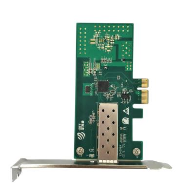 China Intel I210 Base Server 1000 PCIE Network Card Single Optical Port NIC Network Cards For Server for sale