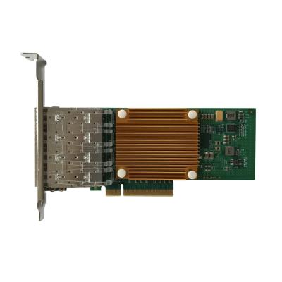 China XL710 Servers 4xSFP+ Controller Ports Half High 10Gbps PCI Express Ethernet Network Card X710DA4 for sale