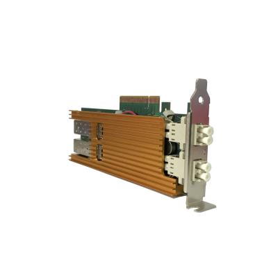 China Server PCI Express 25 Gigabit Ethernet Bypass Network Card Intel XXV710 Dual Port Copper Chipset for sale