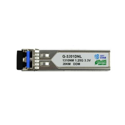 China Switches SFP 1.25G-1310nm-20km Optical Transceiver for sale