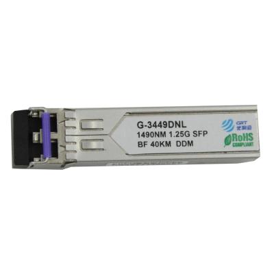 China Compatible CWDM Equipment Dual Fiber 1G 40km 1490nm CWDM SFP Fiber Transceiver Module for sale