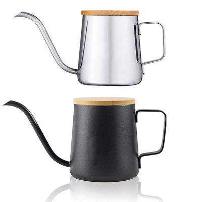 China Coffee Maker Stainless Steel Ear Hand Wash Pot Long Mouth Hand Made Hanging Drip Coffee Pot Large Capacity Narrow Mouth Drip for sale