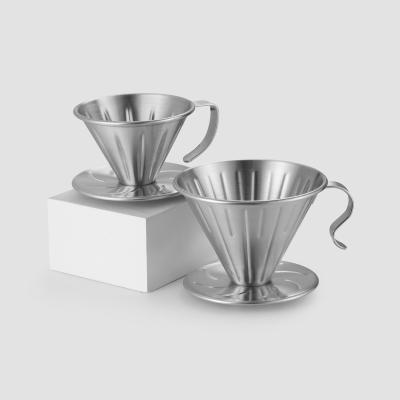 China Other Type Hand Made 304 Stainless Steel Filter Cup Hand Made Filter Coffee Maker Drop Drip Coffee Pot Drip Cup for sale