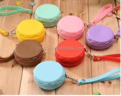 China Custom Silicone Candy Color Silicone Rubber Macaron Purse Hot Selling Silicone Purse for sale