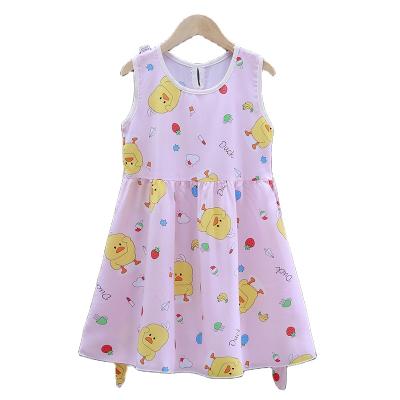 China Smart casual newest design girls dress for summer kids clothes with factory price for sale