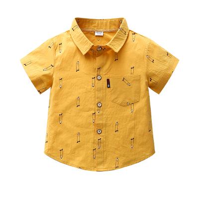 China Smart casual boys apparels shirt baby fashion design for kids clothes with wholesale price for sale