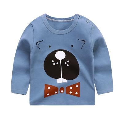 China Breathable Boys Clothes Cotton T-shirt Long Sleeve Clothes Cartoon Print For Spring /autumn for sale