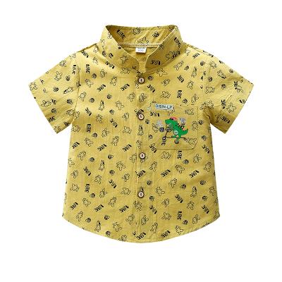 China Top Baby Boys Cotton Short Sleeve Shirt T-Shirt Children Clothings Breathable Leisure Design With Cheap Price for sale