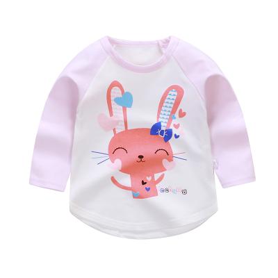 China Wholesale Breathable Summer Boys And Girl T-shirt Cotton O-neck Long Sleeve Kids Clothes Print Design Cheap Factory Price for sale