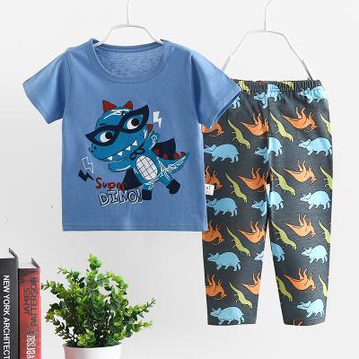 China Boys and kids apparels smart casual pajamas with 2 pcs for summer and autumn kids apparels with wholesale price for sale