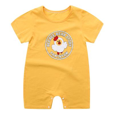 China 100% Cute Design Breathable Newborn Baby Rompers Boys And Girls Pajamas Cotton Baby Clothes With Wholesale Price for sale