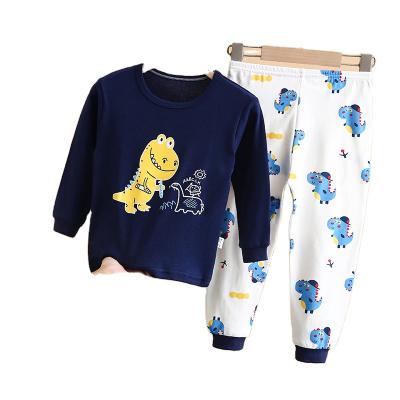 China Smart Casual Pajamas Set Cotton Baby Boys Long Sleeve Suit Underwear With 2 Pcs Children's Clothes For Wholesale Price for sale