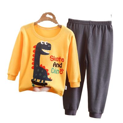 China Clever casual baby boys pajamas set long sleeve suit for boys casual kids clothes and girks clothes with two pieces for sale