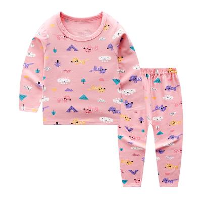 China QUICK DRY Spring/Autumn Wholesale Boys and Girls Pajamas Cotton Long Sleeve Two Piece Smart Casual Sleepwear Suit with Cheap Price for sale