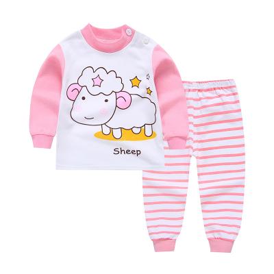 China Wholesale QUICK DRY Children's Pajamas Cotton Long Sleeve Sleepwear With Two Pieces Cartoon Printing Boys And Girls Costume for sale