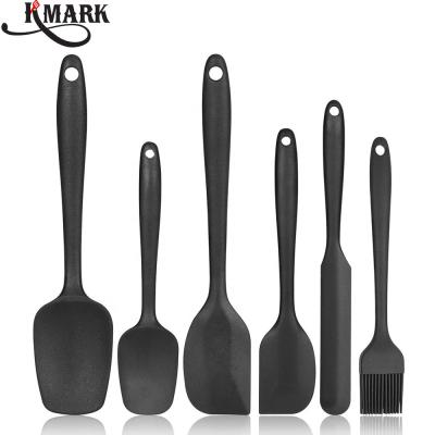 China Sustainable Best Seller Do Not Stick 6 Piece Heat Resistant Silicone Spatula Set For Baking Tool Kit for sale