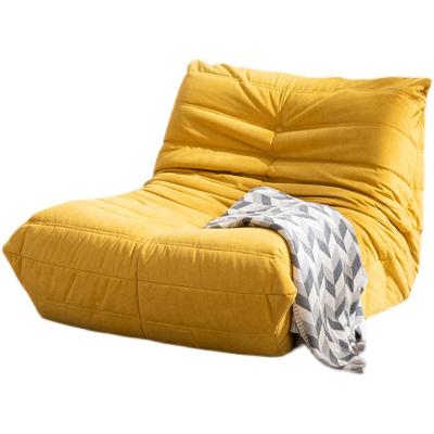 China Recreational sofa bed chair a bean bag chair stylist is luxury simple chenille Nordic lightweight balcony chairs for sale