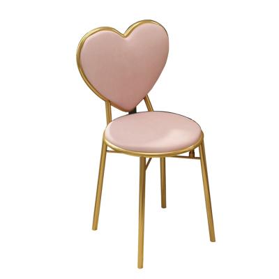 China The other contemporary and contracted light luxury dresser stool girl makeup chair bedroom manicure back chair Nordic love chair for sale