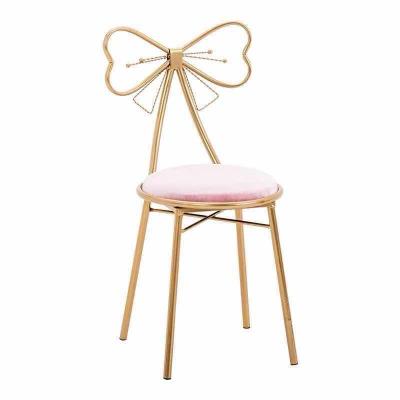 China Nordic Other Dress Makeup Dresser Chair Stool Nordic Bedroom Contracted Butterfly Chair Web Celebrity Dresser for sale