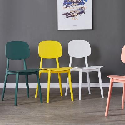 China Custom Commercial High Quality Cheap Furniture Color Plastic Chair Dining Room Stacking Living Room Leisure Plastic Dining Chair for sale