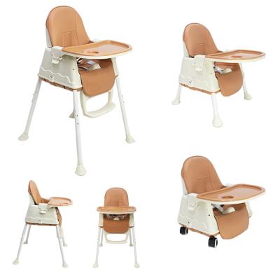 China Modern Portable Kids Travel Adjustable Foldable Child Restaurant Eating Food Table Feeding Dining Seating Umpire Chair for sale