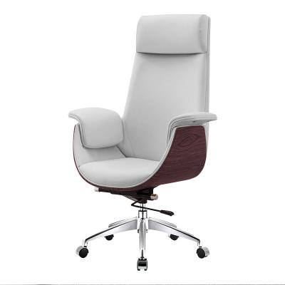 China Office Cooling Chair Chairs Modern Swivel Office Furniture Luxury Comfortable Adjustable Leather White Game Chair Lift Optional for sale