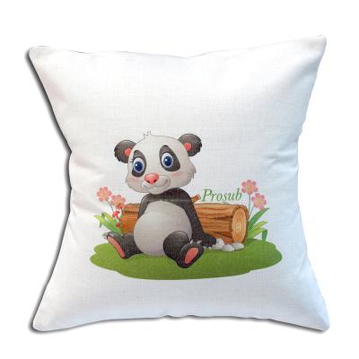 China New Design Good Quality White Blank Sublimation Canvas Anti-Static Pillow Case Kingsub Pocket Linen Pillowcase for sale